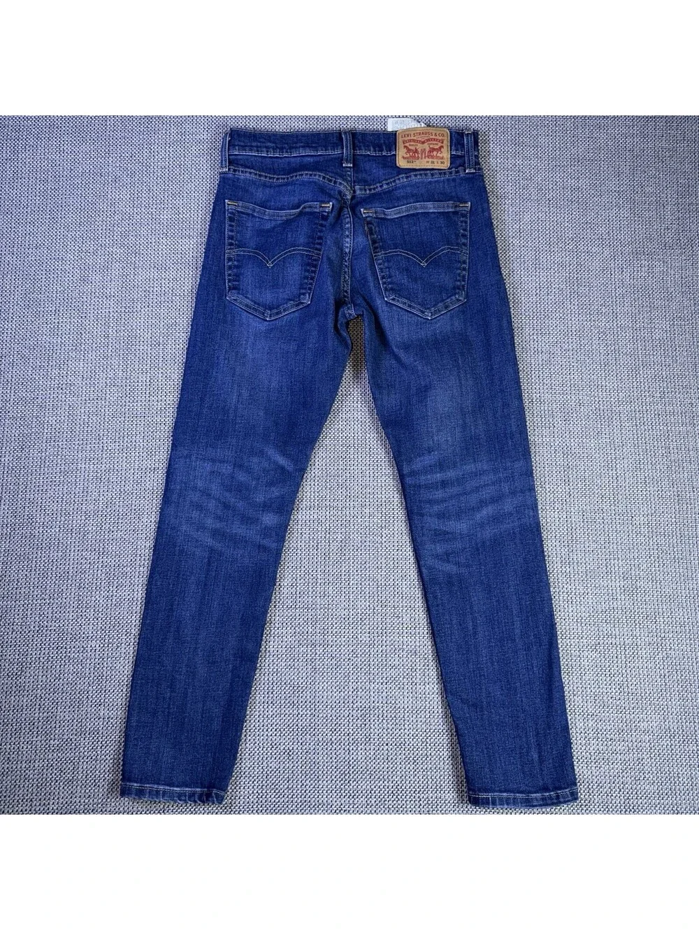 Levis 512 Jeans Mens 31x30 Blue Straight Leg Slim Fit Dark Wash